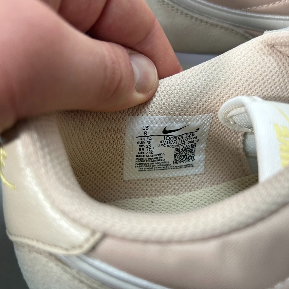 Nike Womens Size 8 Pink Cortez FL1 Alabaster Soft Athletic Shoes - Picture 7 of 8